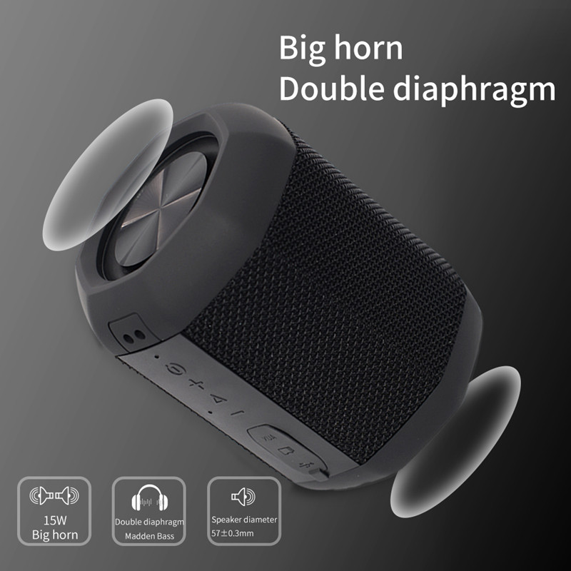 black waterproof bluetooth speaker