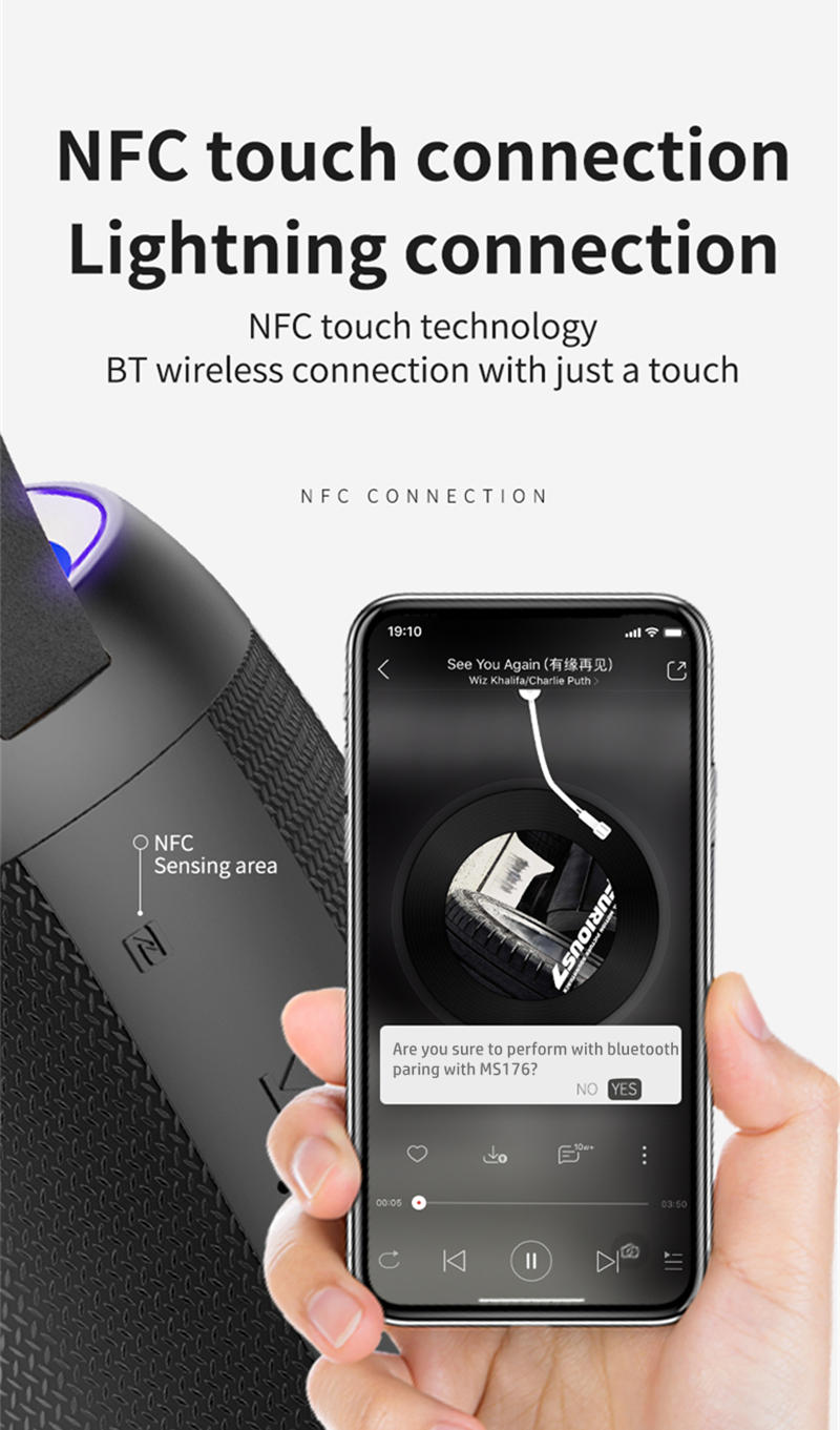 NFC touch Bluetooth speaker