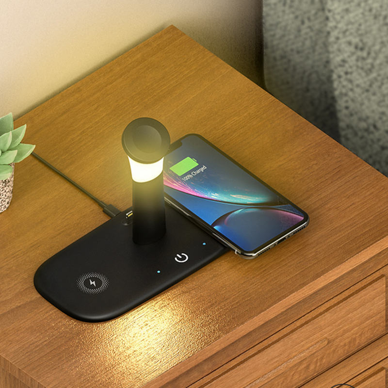 wireless phone charging lamp