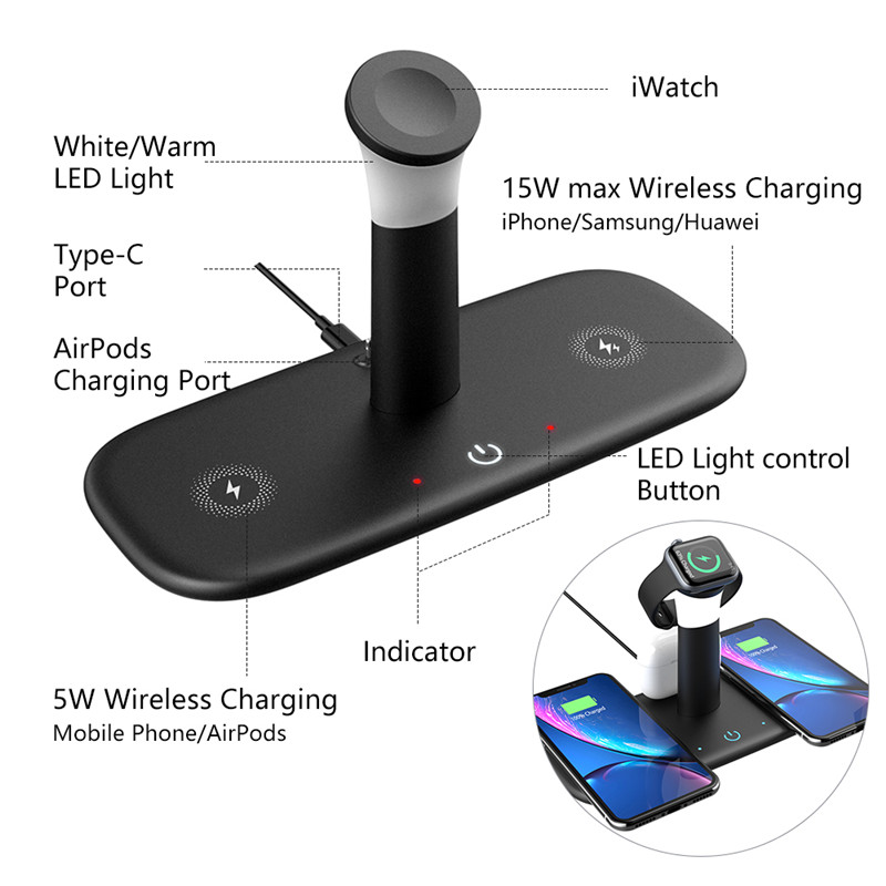 lamp and wireless charger