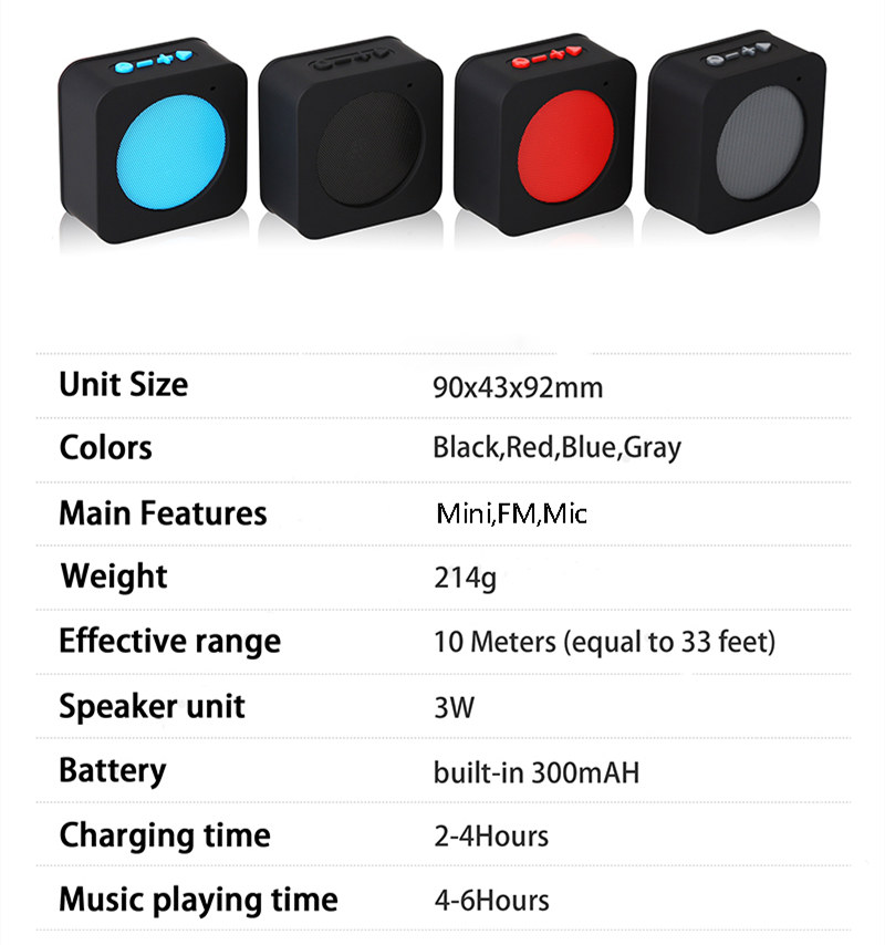 Square Bluetooth speaker
