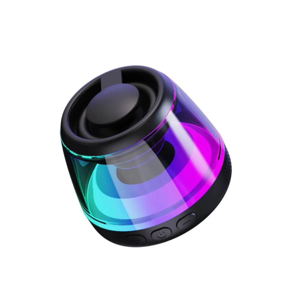 Magnetic speaker with mobile phone holder and portable RGB light speaker