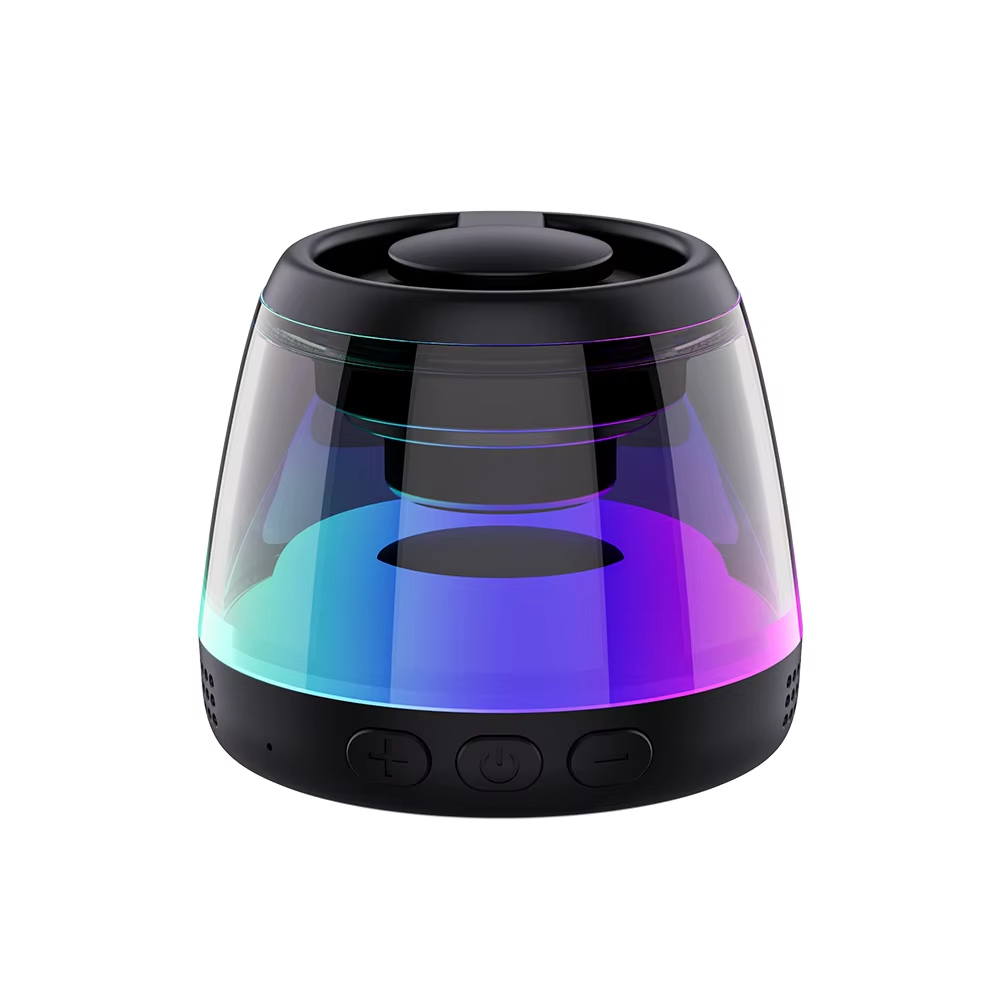 Magnetic speaker with mobile phone holder and portable RGB light speaker