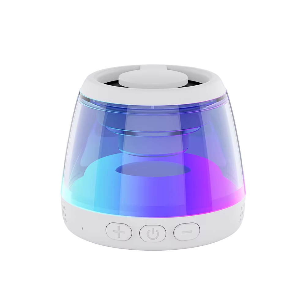 Magnetic speaker with mobile phone holder and portable RGB light speaker