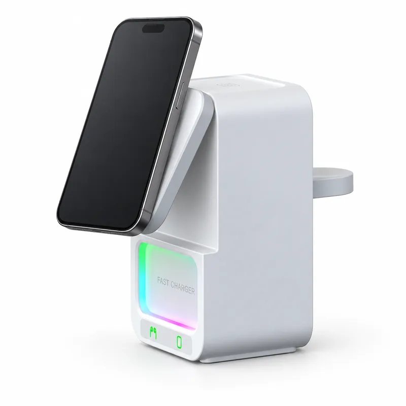 MiBA 5-in-1 15W Wireless Charger Speaker with RGB Night Light