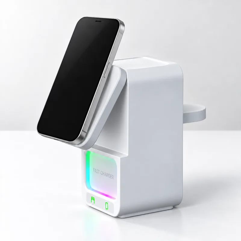 MiBA 5-in-1 15W Wireless Charger Speaker with RGB Night Light