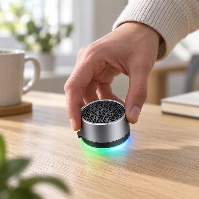 MiBA Magnetic Mini Wireless Speaker with Multicolor Light