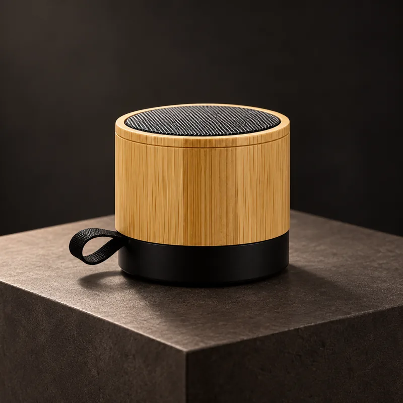 MiBA Bamboo Bluetooth 5.3 Speaker with Removable Battery