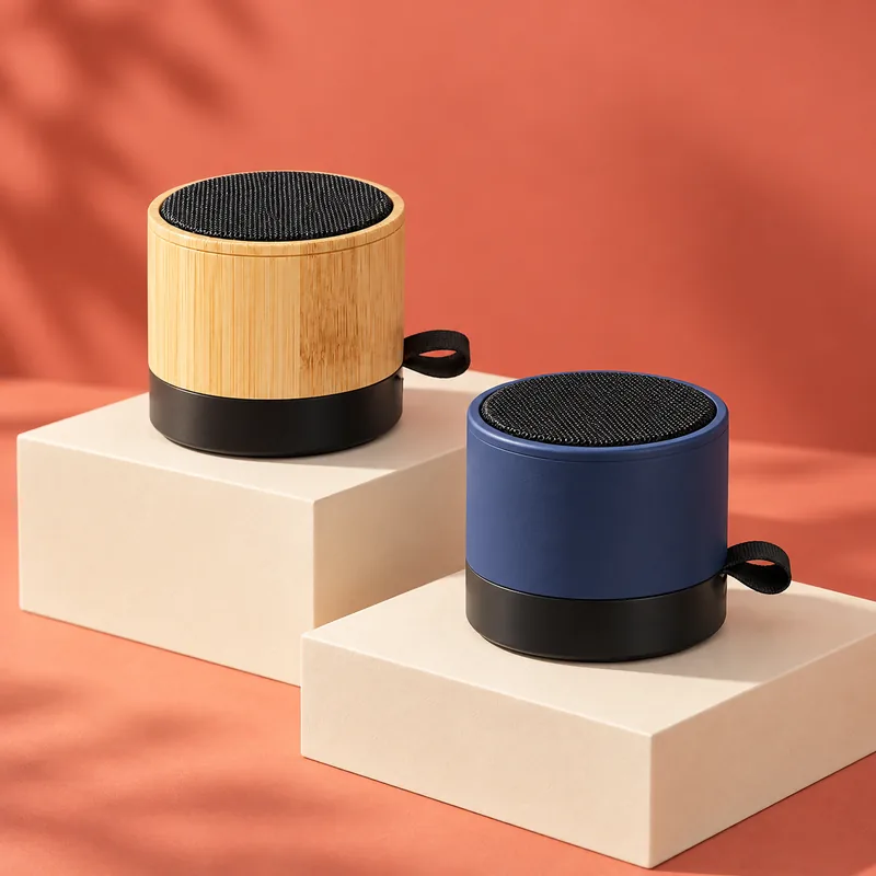 MiBA Bamboo Bluetooth 5.3 Speaker with Removable Battery