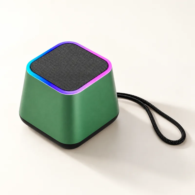 MiBA Mini Bluetooth Speaker with RGB Light and Wrist Strap
